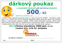 Flamex 2000 - dárkové poukazy