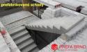 Betonové prefabrikované schody Prefa
